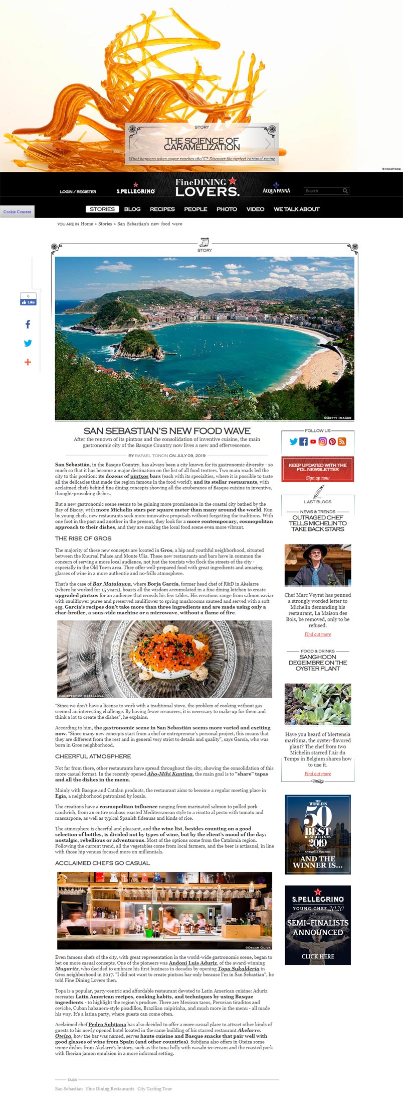 Fine Dining Lovers - San Sebastian's new food wave - San Sebastián Turismo